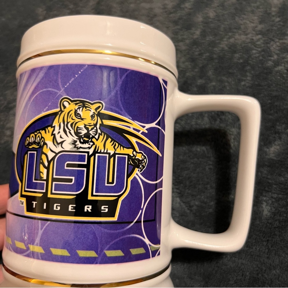 LSU Tigers White and Purple beer Mug